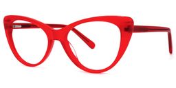 Charis Rot Cateye Brille1