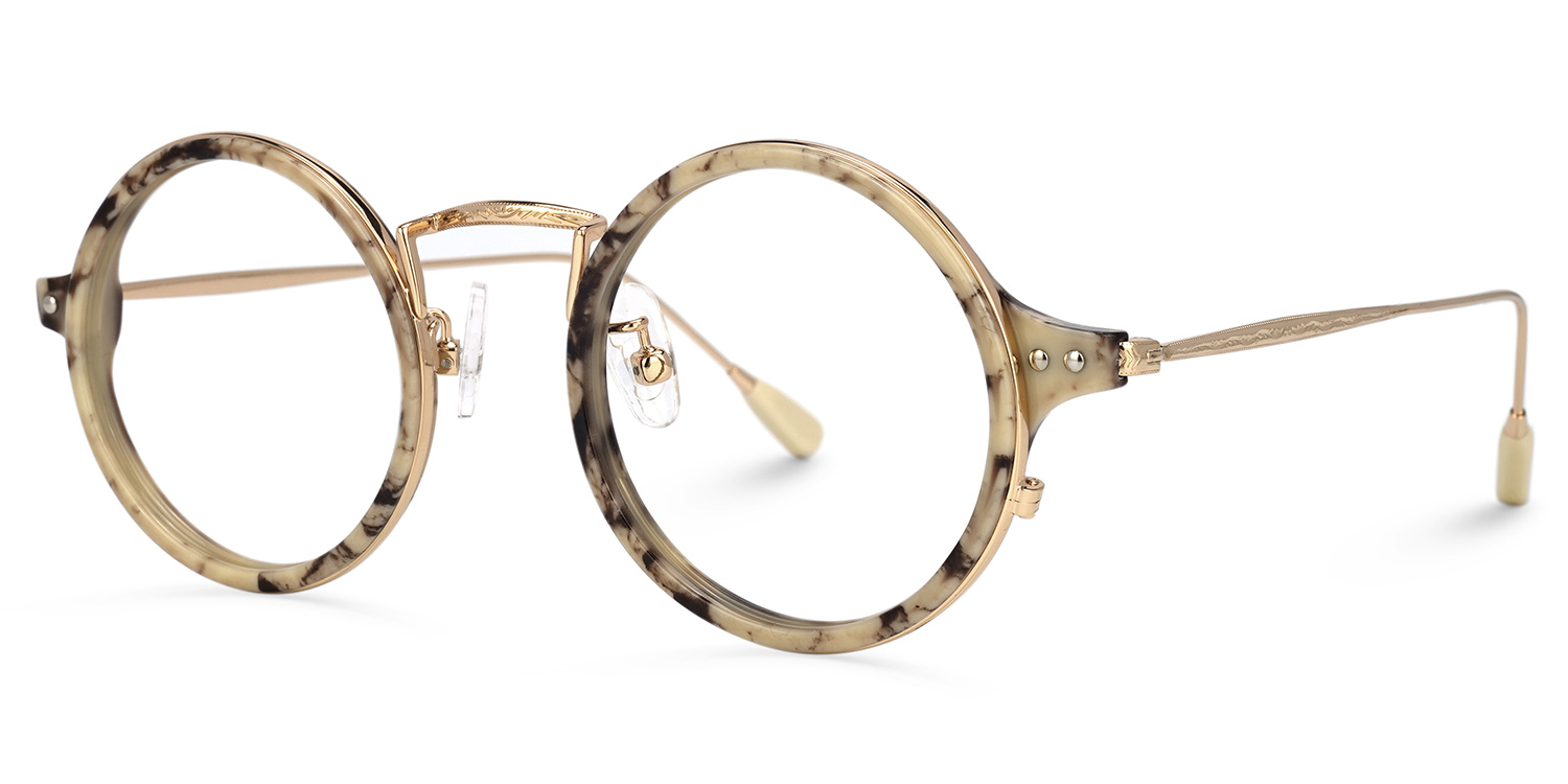 Hadassah Gelbe Runde Brille1