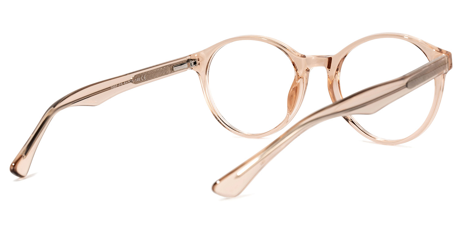 Valary Hellbraun Kristall Rund Brille3