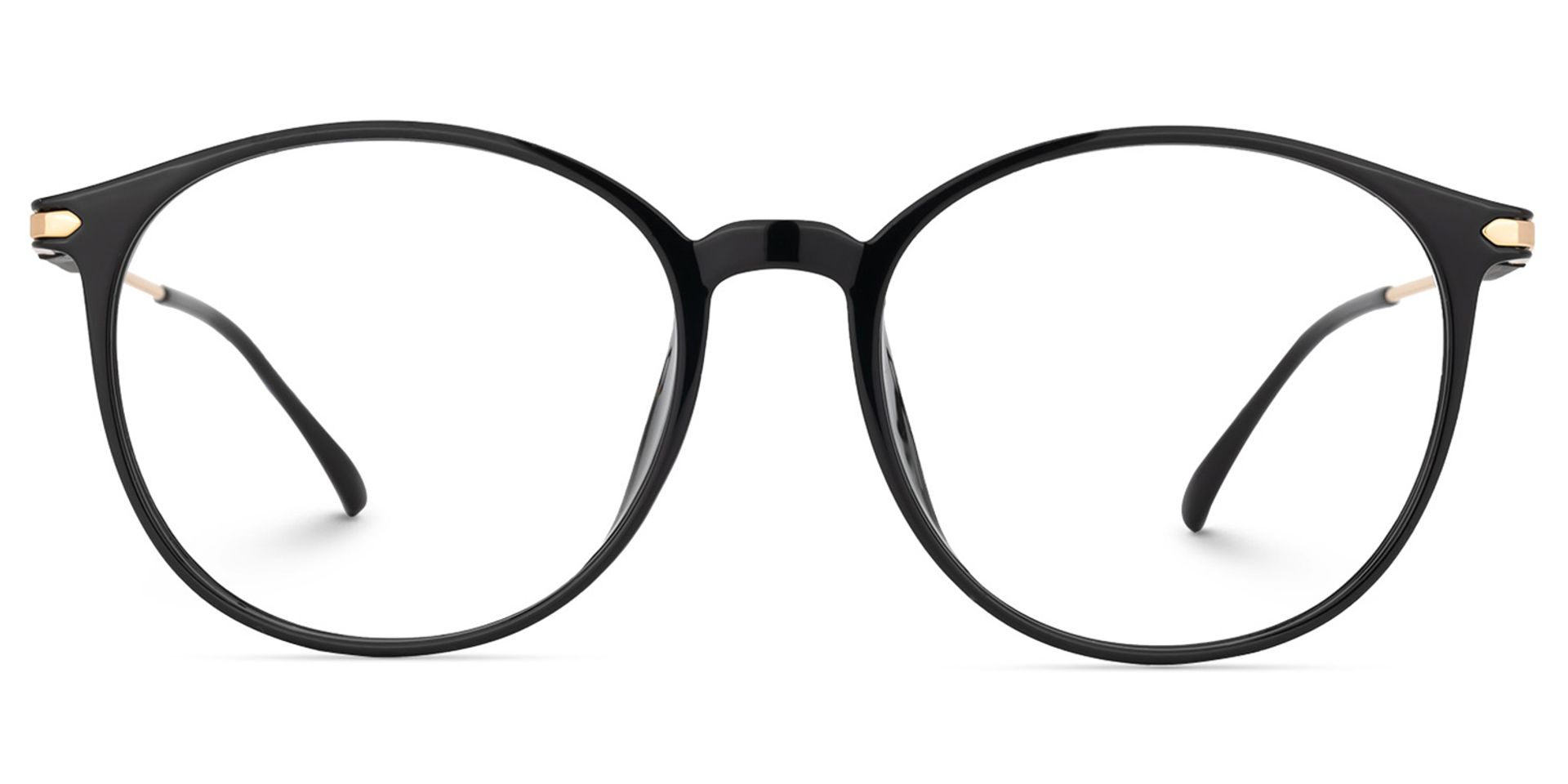 Jethro Schwarz Rund Brille0