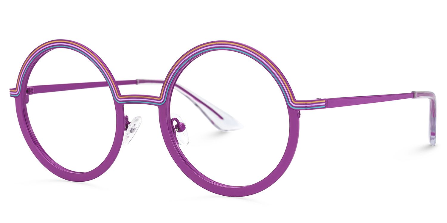 Tatum Lila Rund Brille1