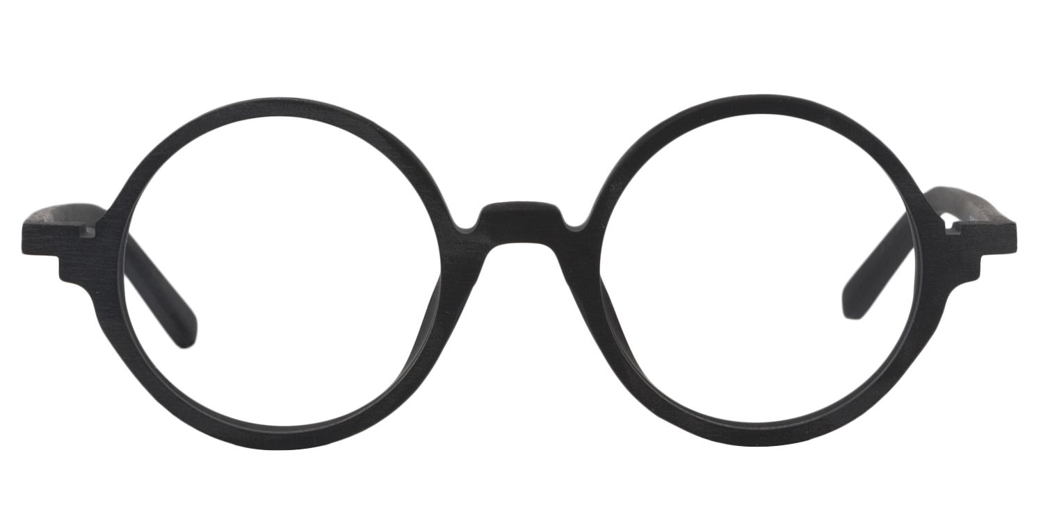 Aloysius Schwarze Runde Brille0