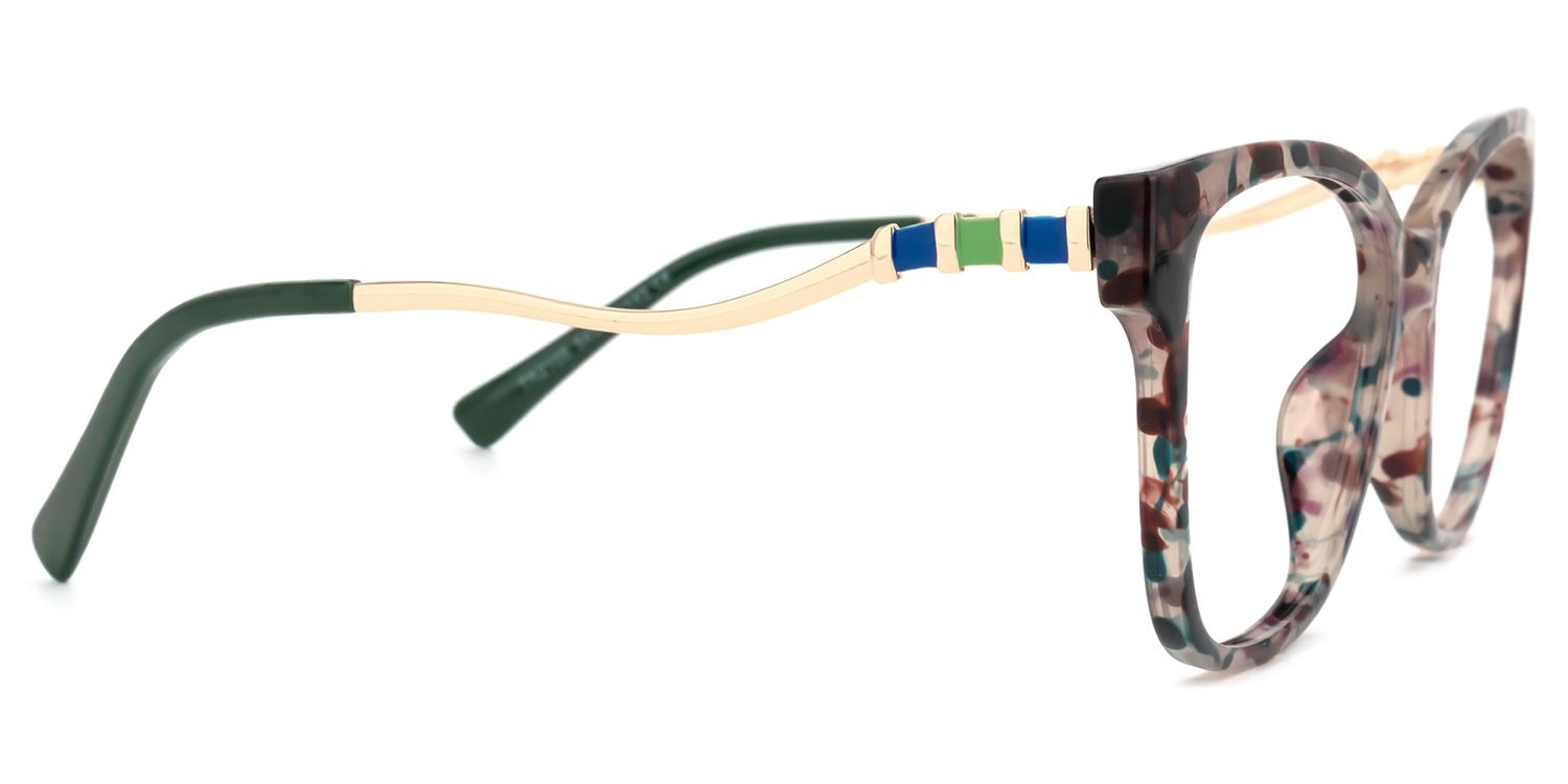 Fabian Grün-Tortoise Cateye Brille3