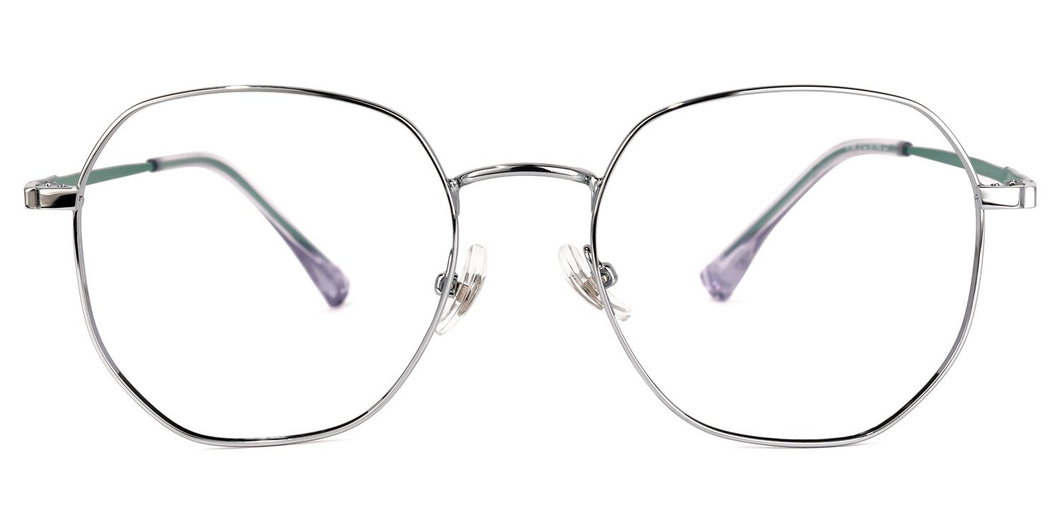 Benson Silber Geometrisch Brille0