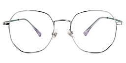 Benson Silber Geometrisch Brille0