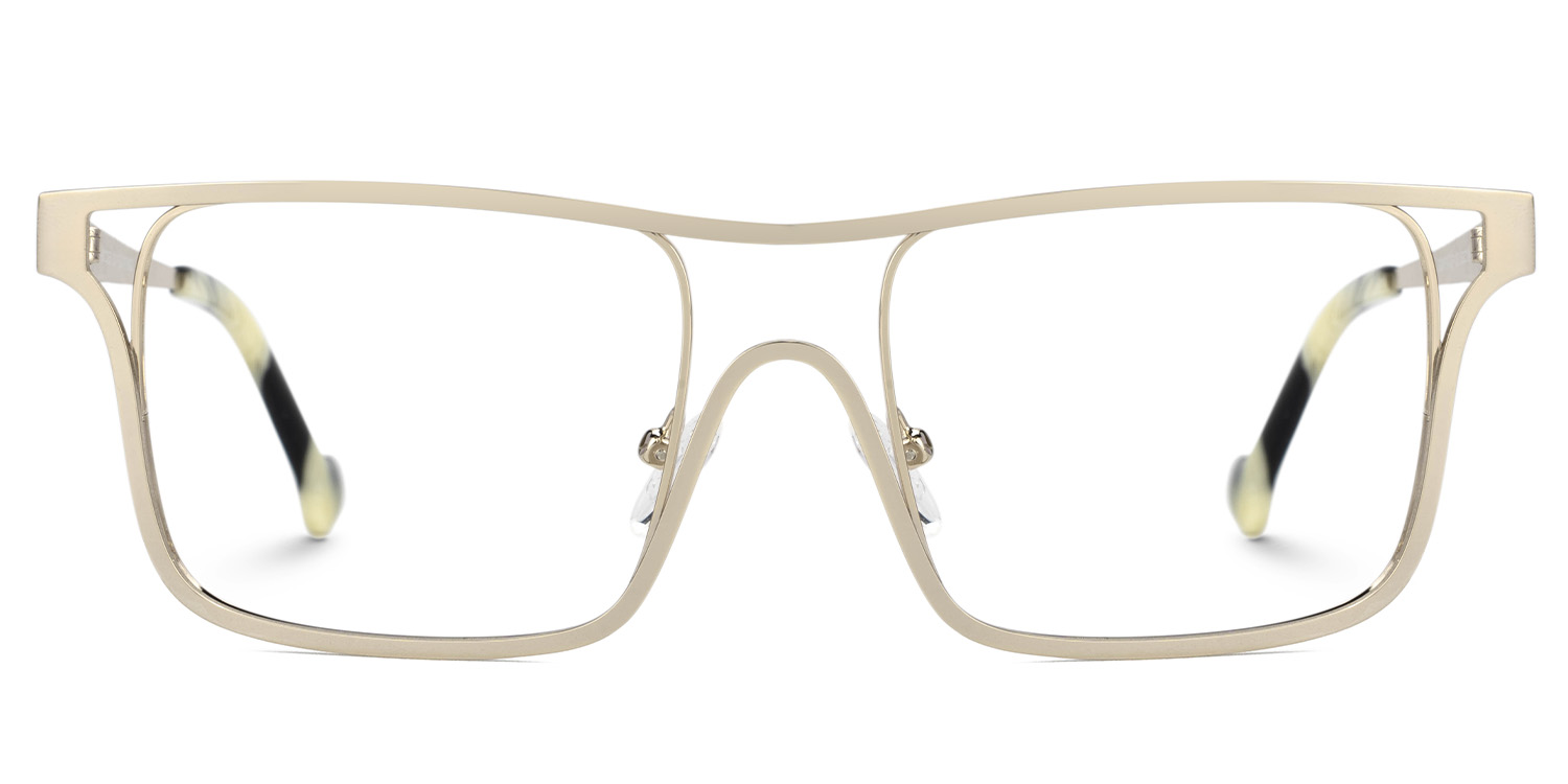 Nova Gold Rechteckig Brille