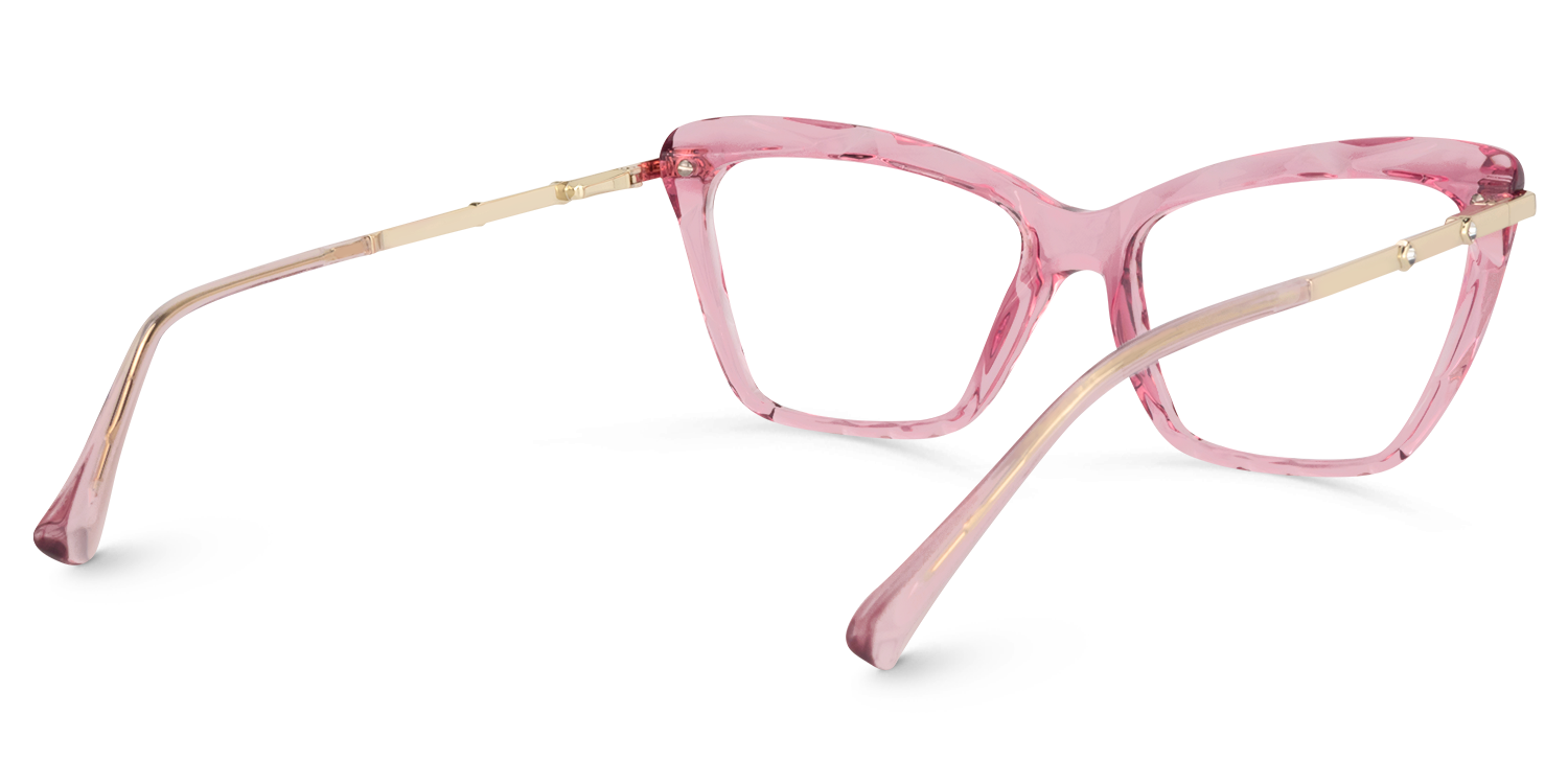 Juliet Klar Rosa Cat Eye Brille4