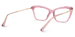 Juliet Rosa Rechteckig Brille4