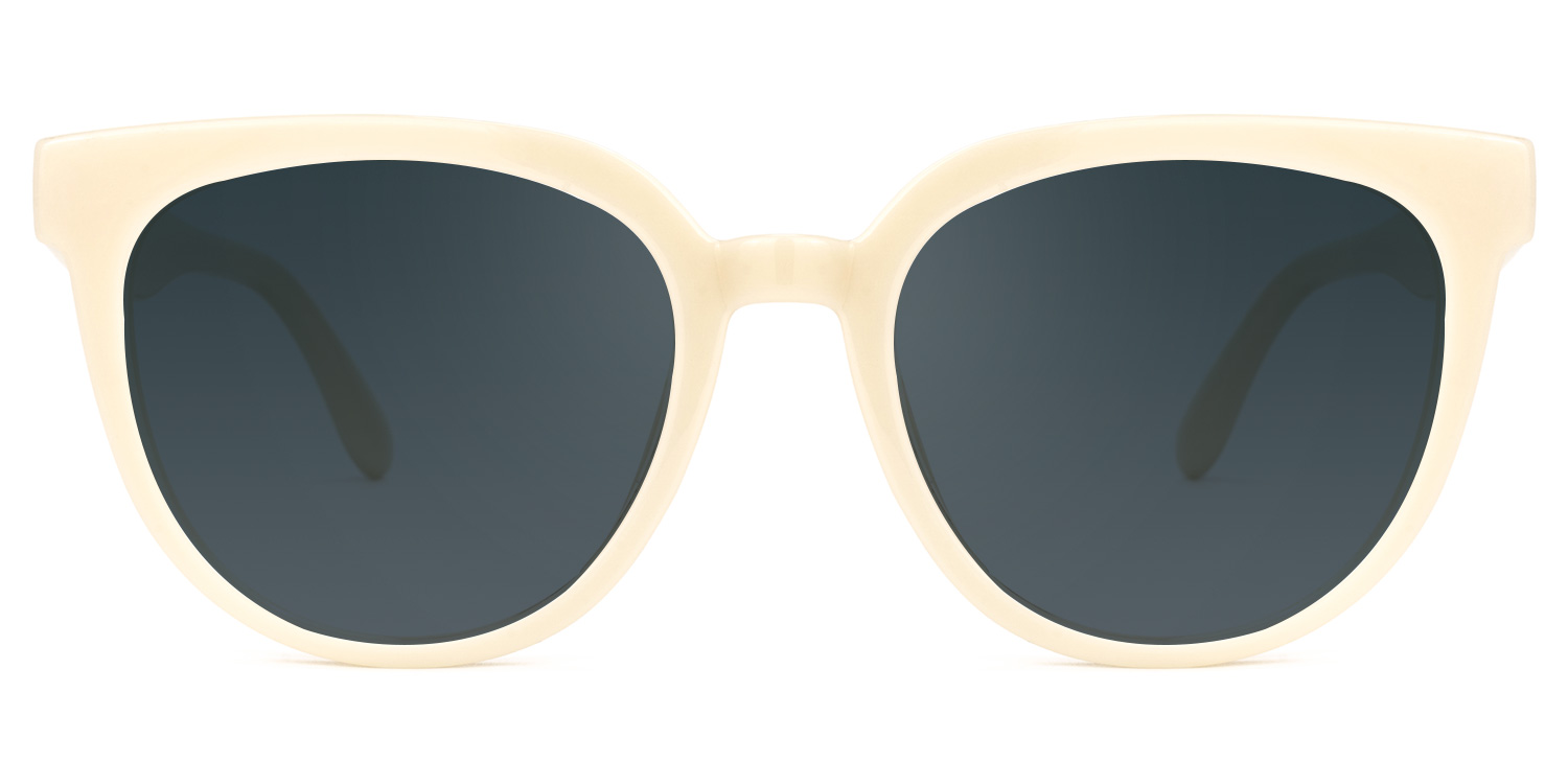 Becki Weiß Cateye Sonnenbrille0