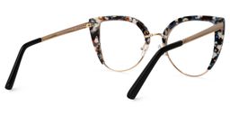 Brewer Schwarz-Tortoise Cateye Brille2