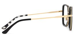 Fiona Schwarz Quadratisch Brille5