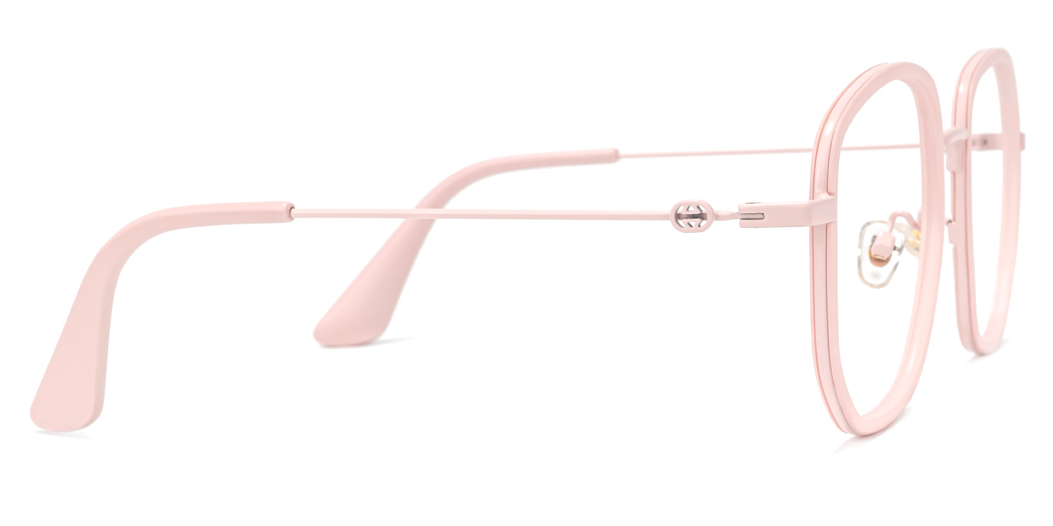Kaili Rosa Quadratisch Brille2
