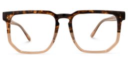 Heber Braun-Tortoise Geometrisch Brille0