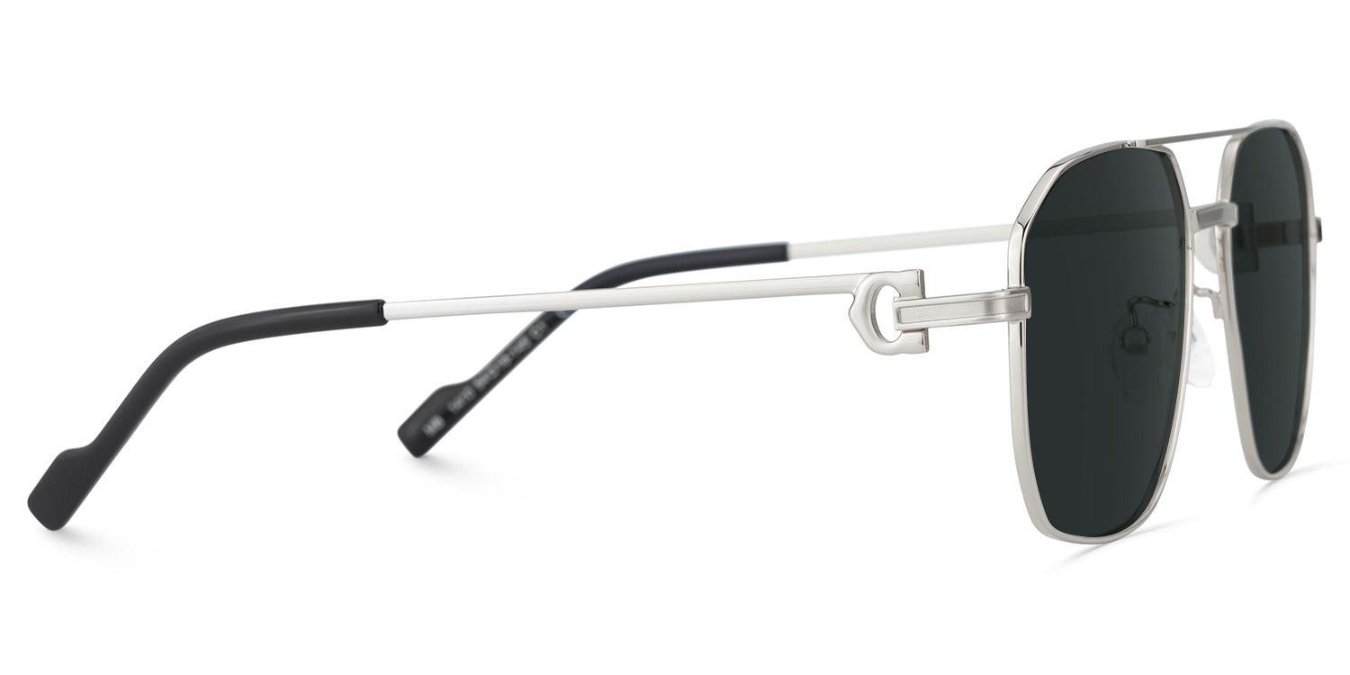 Ludwig Silber Pilot Metall Sonnenbrille3