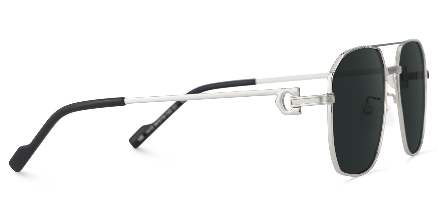 Ludwig Silber Pilot Metall Sonnenbrille3