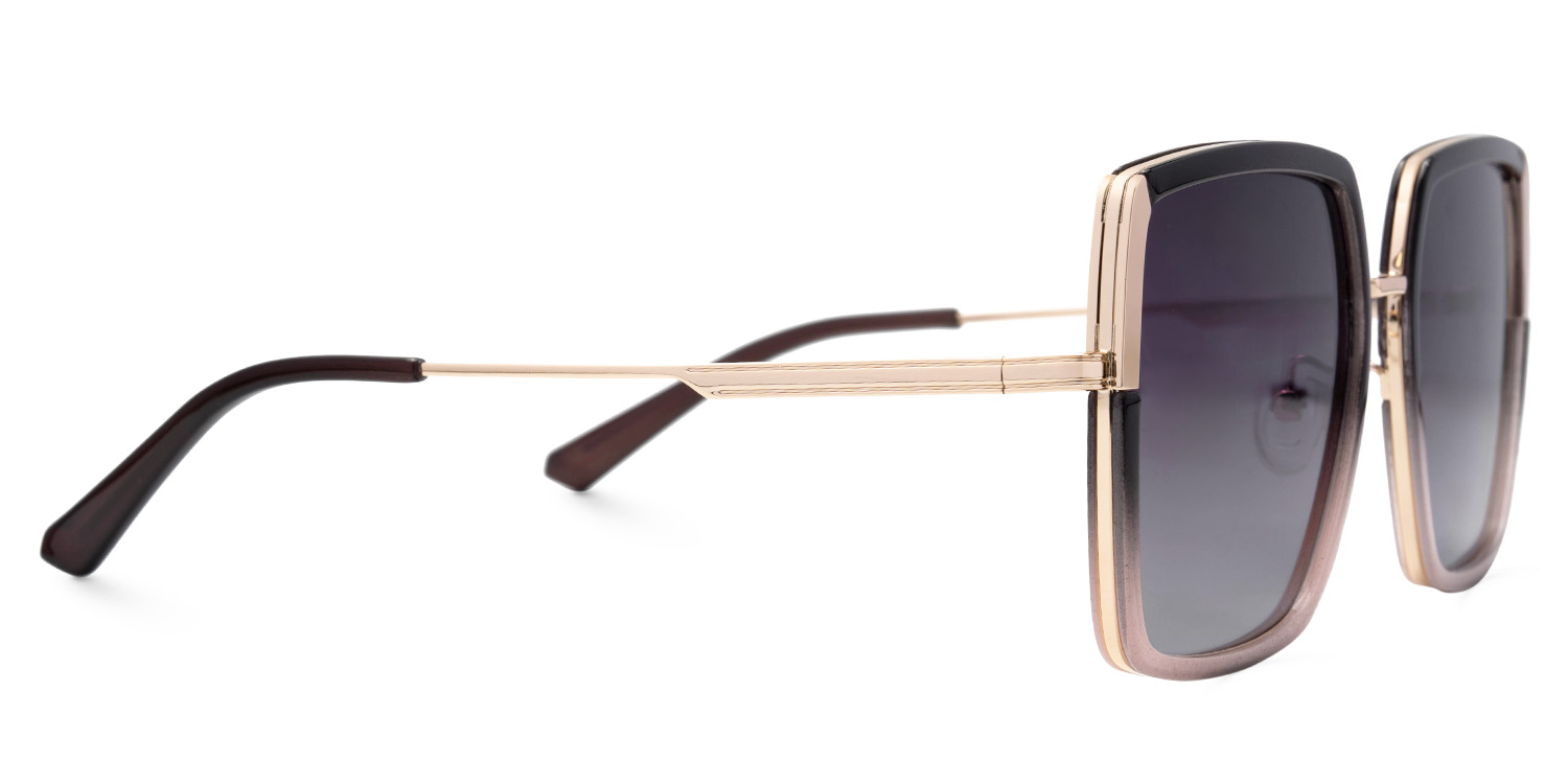 Kelly Schwarz-Rosa Quadratisch Sonnenbrille3