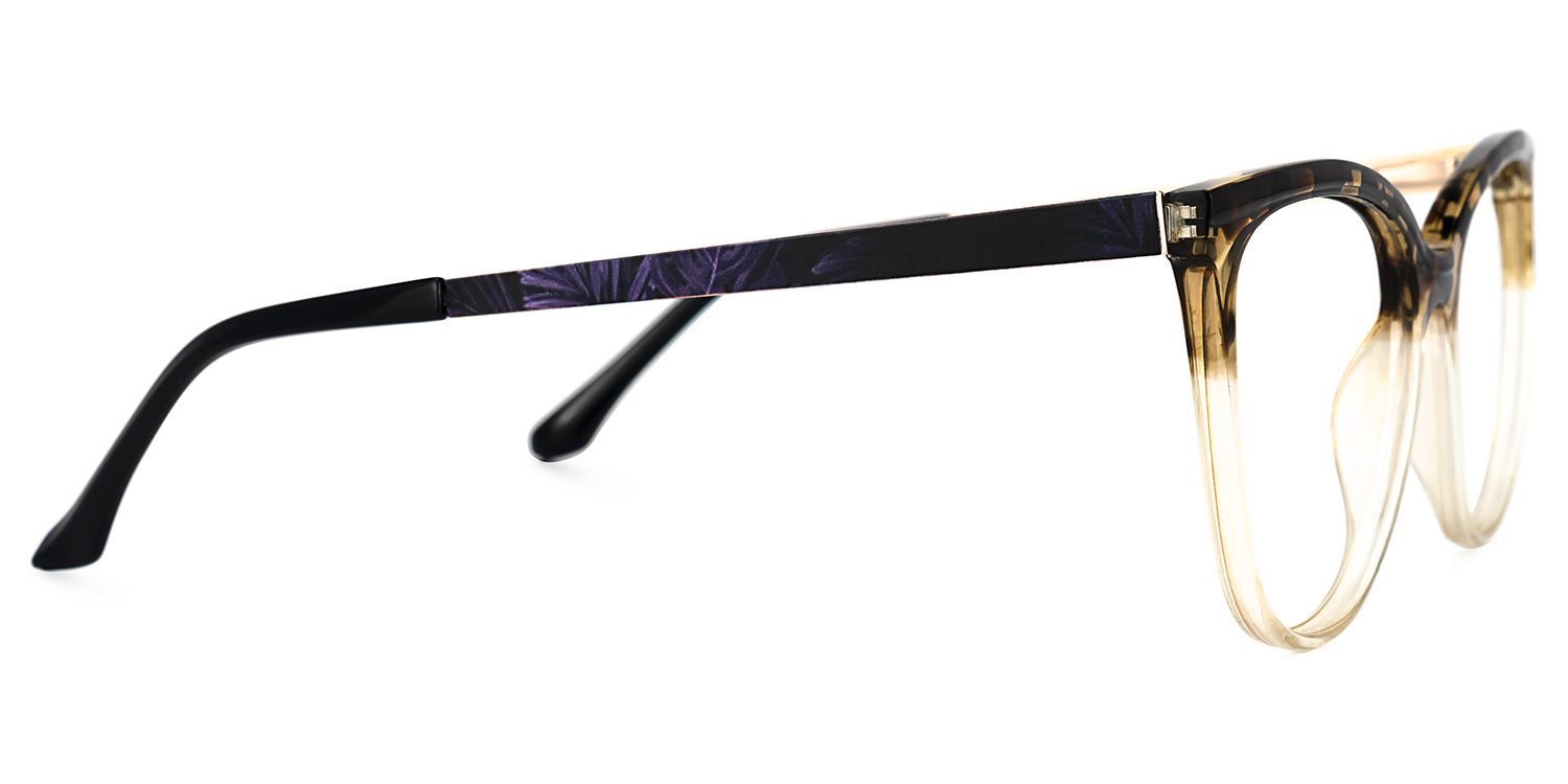 Taima Gelb-Tortoise Cateye Brille3