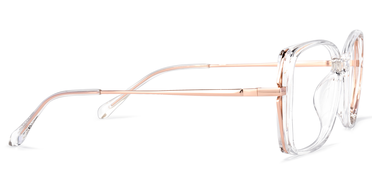 Fulleord Gold Kristall Quadratisch Brille3