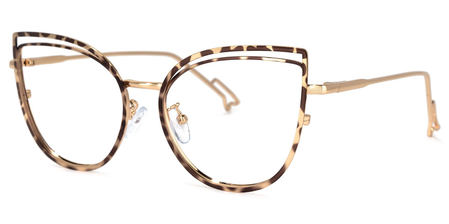 Mable Braune Tortoise Cateye Brille1