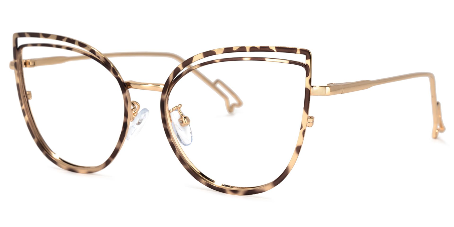 Mable Braune Tortoise Cateye Brille1