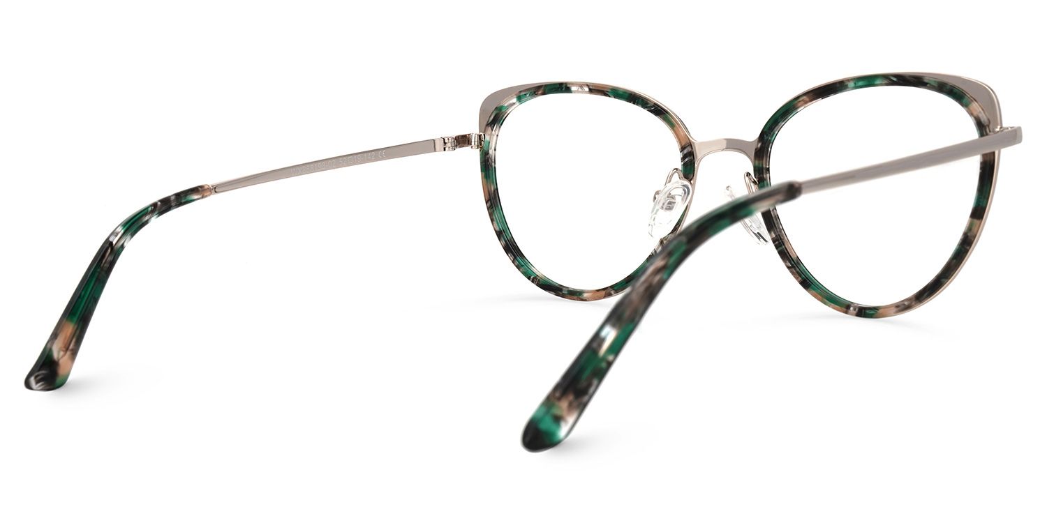 Vanesa Grüne Tortoise Cateye Brille3