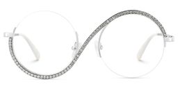 Alina Silber Rund Brille0