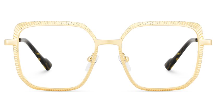 Maverick Gold Quadratisch Brille