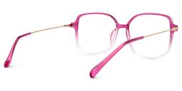 Payton Dunkelrosa Geometrisch Brille2