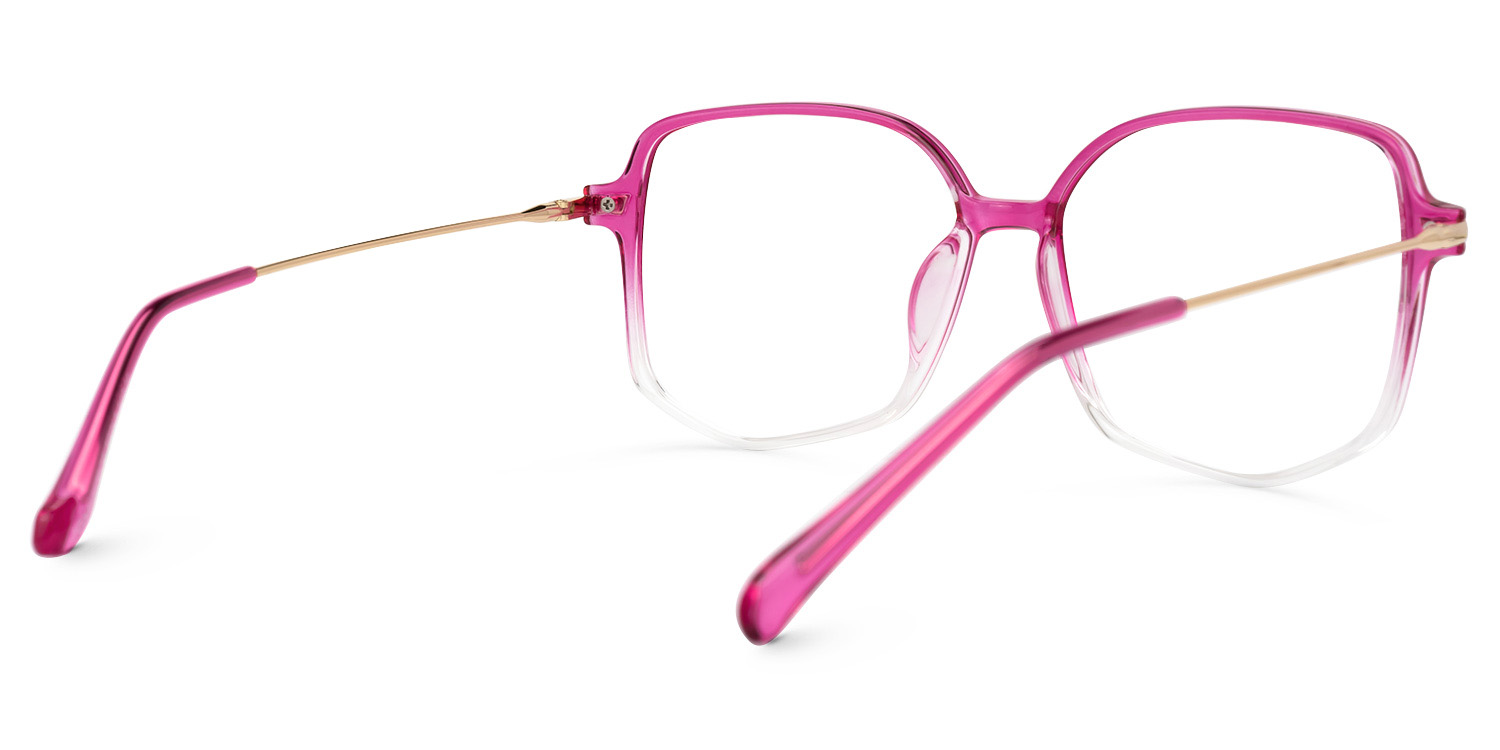 Payton Dunkelrosa Geometrisch Brille2