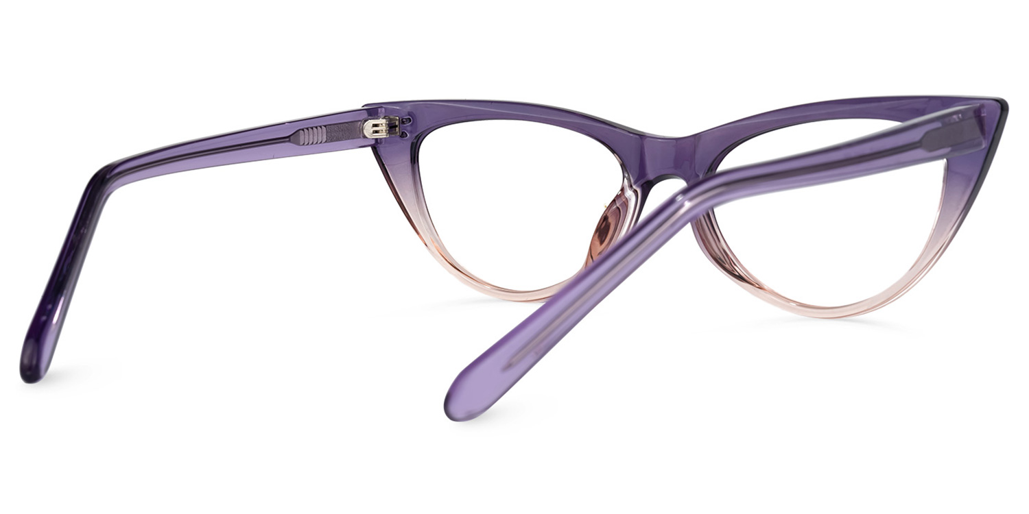 Zachry Lila-Rosa Cateye Brille2