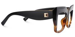 Alberta Schwarz Tortoise Quadratisch Brille3