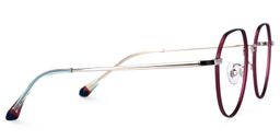 Sada Dunkelrot Geometrisch Brille2