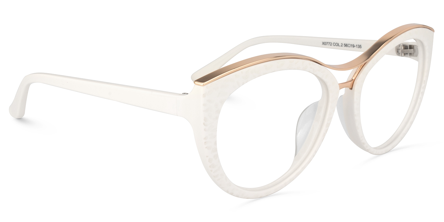 Carol Weiß Cat Eye Brille2
