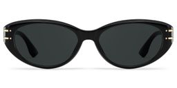 Lina Schwarz Cateye Sonnenbrille0