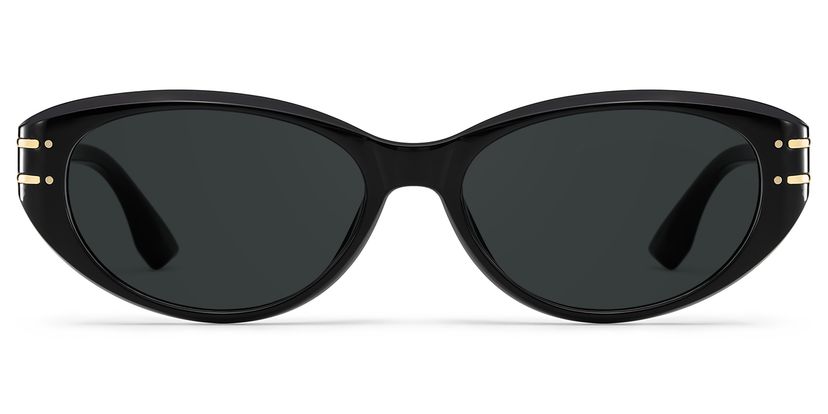 Lina Schwarz Cateye Sonnenbrille