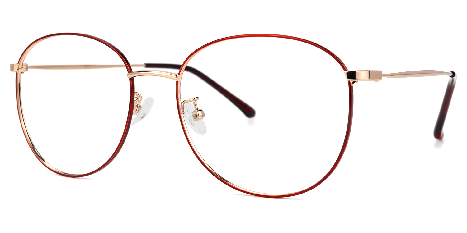 Bahr Rot Rund Brille1