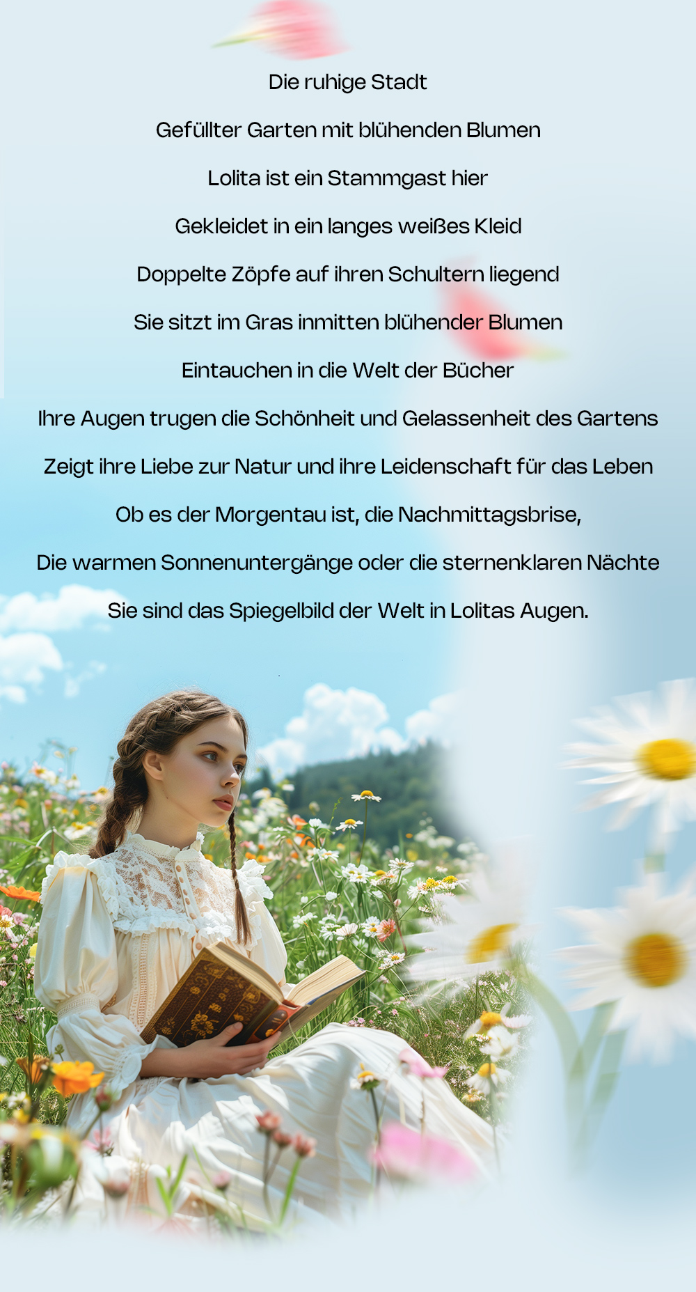 Flora Orange-Bunt Quadratisch Brille