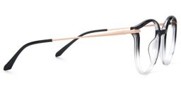 Yadejah Schwarz Rund Brille3