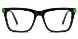 Denver Schwarz Rechteckig Brille0
