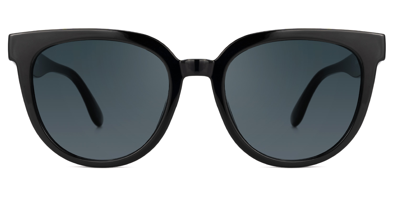 Becki Schwarze Polarisierende Cateye Sonnenbrille0