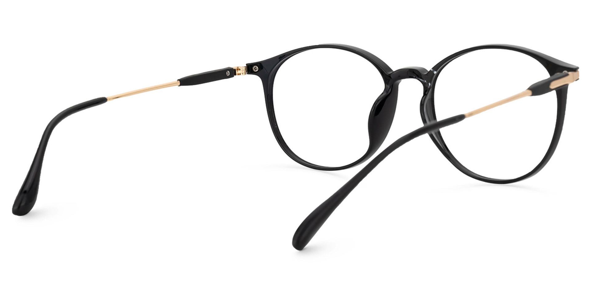 Jethro Schwarz Rund Brille3