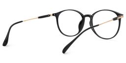 Jethro Schwarz Rund Brille3