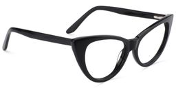 Marilyn Schwarz Cateye Brille2
