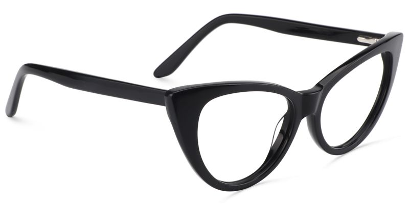 Marilyn Schwarz Cateye Brille2