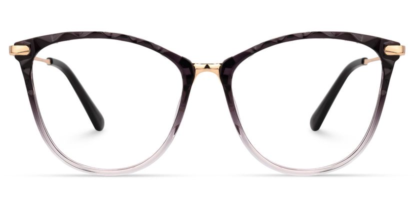 Vaughan Dunkellila Cateye Brille