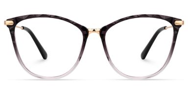 Vaughan Dunkellila Cateye Brille