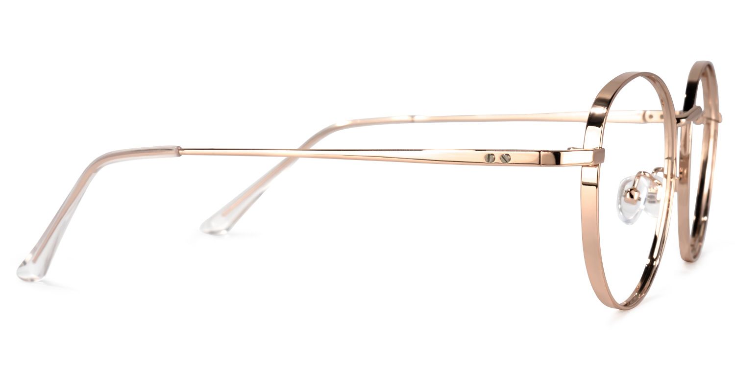 Queeny Gold Rund Brille2