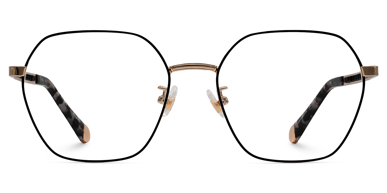 Dunbar Schwarz Geometrisch Brille0