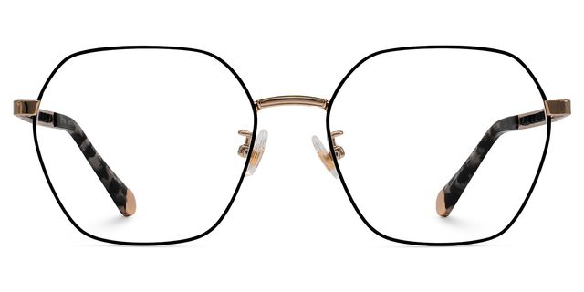 Dunbar Schwarz Geometrisch Brille