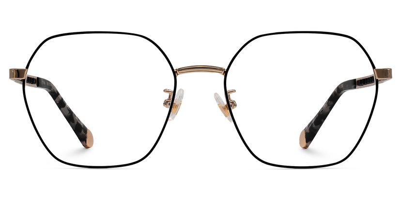Dunbar Schwarz Geometrisch Brille